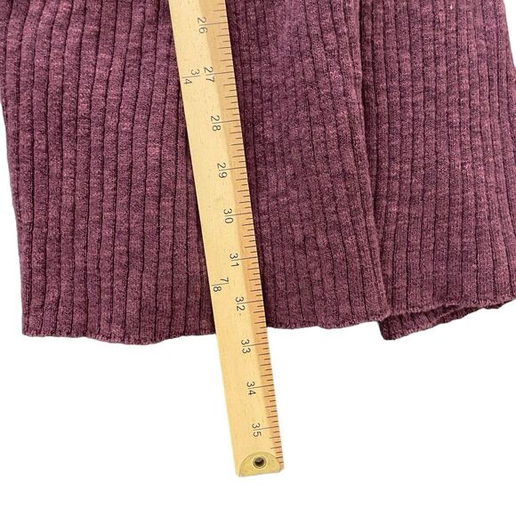 Free People FP Beach Purple Ribbed Knit Sweater Skirt Size Medium Stretch - Picture 7 of 9